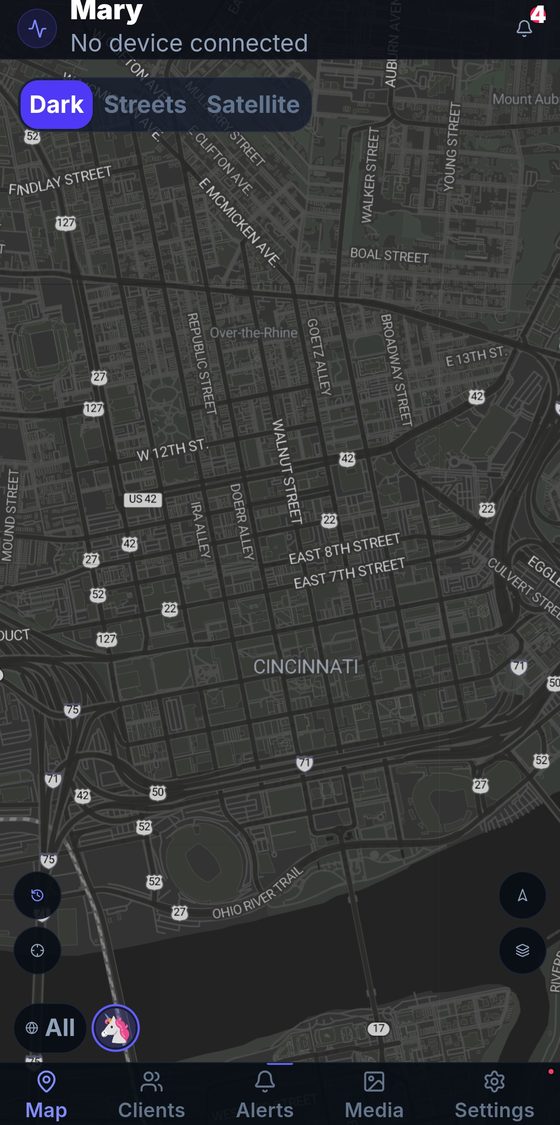 Real-time GPS tracking